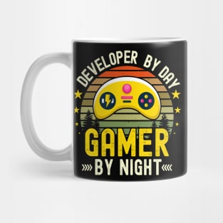 Developer Lover by Day Gamer By Night For Gamers Mug